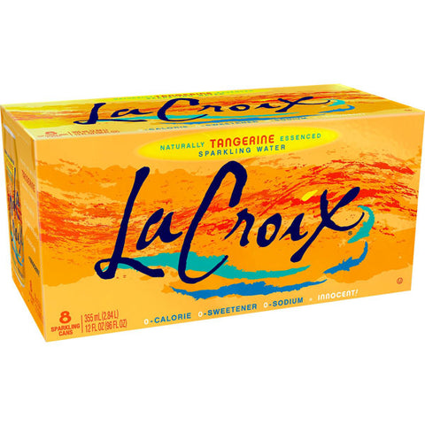 La Croix Tangerine Sparkling Soda Water, 8 Ct