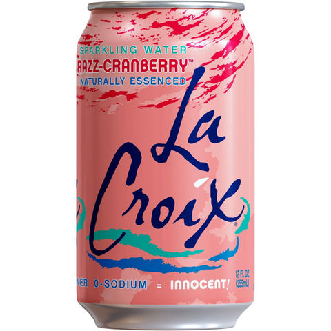 La Croix Razz-Cranberry Sparkling Soda Water, 8 Ct