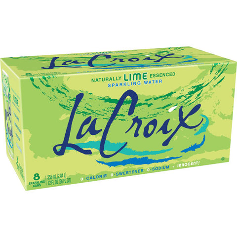 La Croix Lime Sparkling Soda Water, 8 Ct