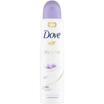 Dove Antiperspirant Deodorant Lavender Clear Tone Dry Spray, 3.8 oz