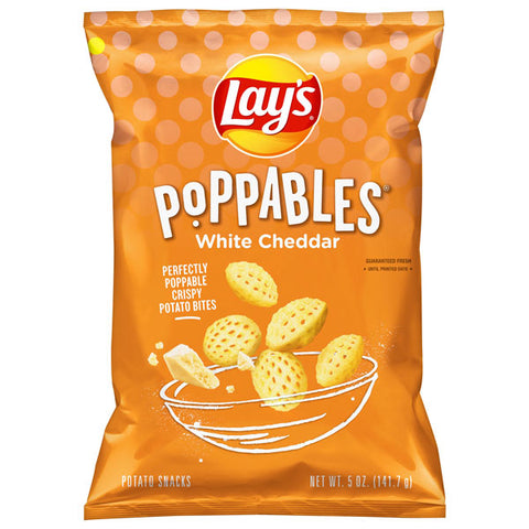 Lay's Poppables White Cheddar Flavored Potato Snacks, 5 oz