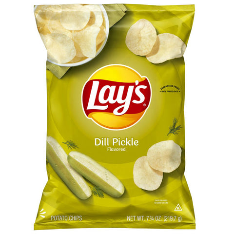 Lay's Potato Chips, Dill Pickle Flavor, 7.75 oz