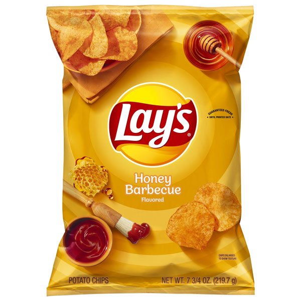 Lay's Potato Chips, Sweet Southern Heat Barbecue Flavor, 7.75 oz Bag