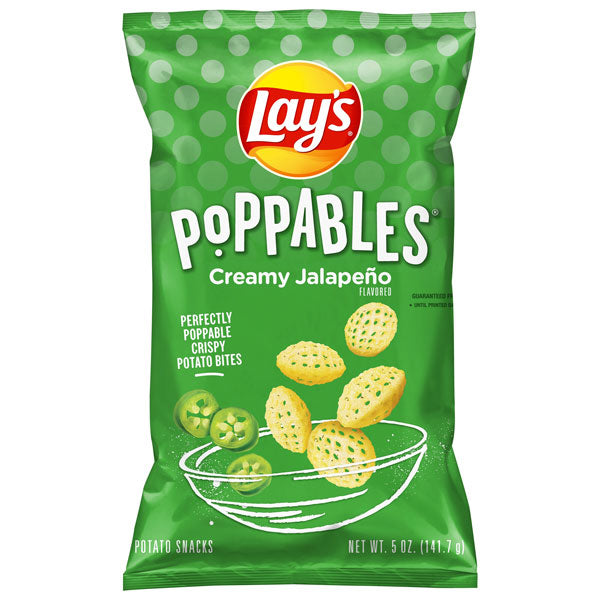 Lay's Poppables Creamy Jalapeno Flavored Potato Snacks, 5 oz