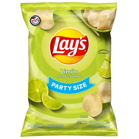 Lay's Limon Flavored Potato Chips, Party Size, 12.5 oz