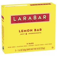 Larabar Gluten Free Bar, Lemon, 5 Ct - Water Butlers