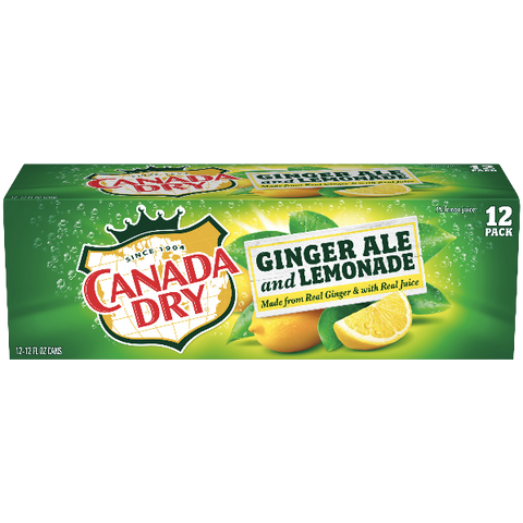 Canada Dry Ginger Ale & Lemonade - 12 Ct - Water Butlers