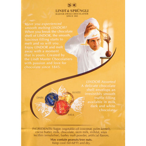 Lindt Lindor Assorted Chocolate Truffles, 8.5 Oz. - Water Butlers