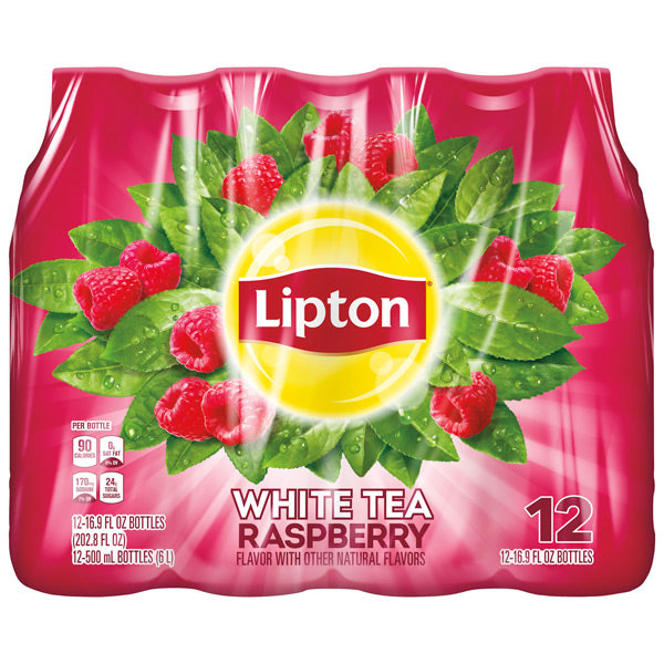 Lipton Diet Green Tea Mixed Berry Iced Tea, 16.9 fl oz, 12 Pack Bottles