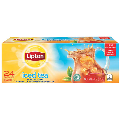 Lipton Iced Tea Unsweet Tea, 24 Count