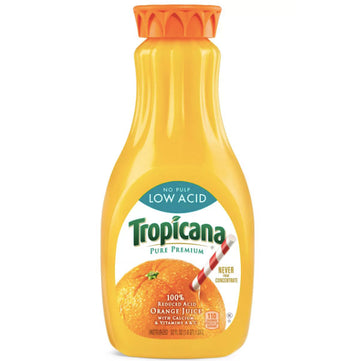 Tropicana No Pulp Low Acid Orange Juice 52oz