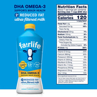 Fairlife Lactose Free DHA Omega 3 Reduced Fat 2 Milk 52 fl oz