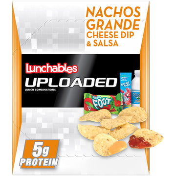 Lunchables Uploaded Nachos Grande Cheese Dip & Salsa Lunch, 14.1 oz