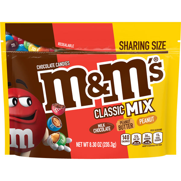 M&Ms Mix Chocolate Candy, Sharing Size 8.3 oz.
