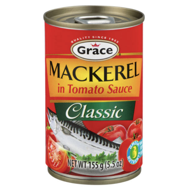 Grace Mackerel in Tomato Sauce, Classic, 5.5 oz - Water Butlers
