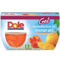 Water Butlers Dole Fruit Bowls, Mandarins in Orange Gel, Cups