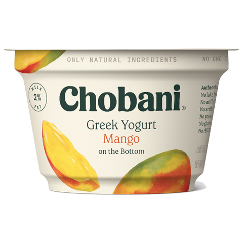 Chobani Greek Yogurt, Mango, 5.3oz - Water Butlers