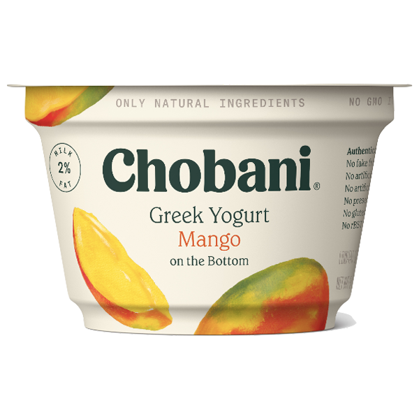 Chobani Greek Yogurt, Mango, 5.3oz - Water Butlers