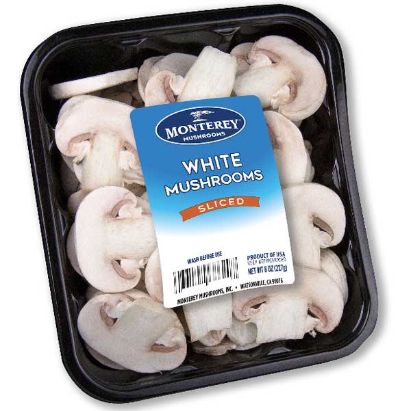 Monterey Fresh Sliced White Mushrooms, 8 oz - Water Butlers