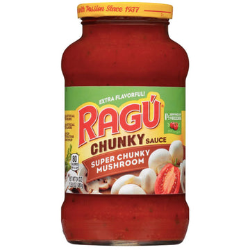 Ragú Super Chunky Mushroom Pasta Sauce, 24 oz.