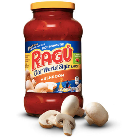 Ragú Old World Style Mushroom Sauce, 24 oz. - Water Butlers