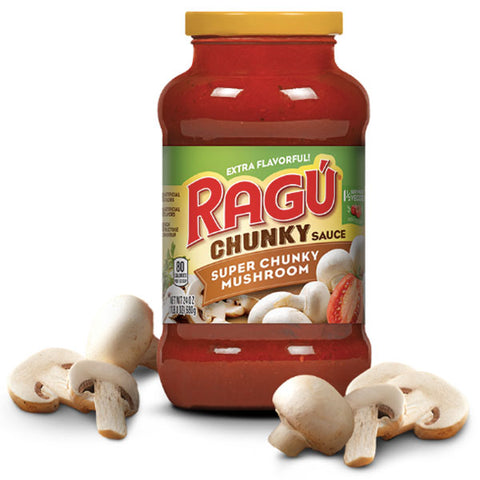 Ragú Super Chunky Mushroom Pasta Sauce, 24 oz. - Water Butlers