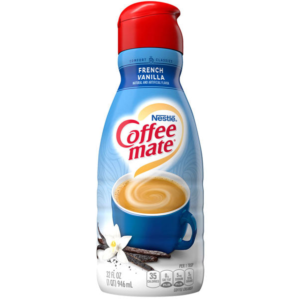 Nestle Coffee mate French Vanilla Liquid Coffee Creamer 32 fl oz ...