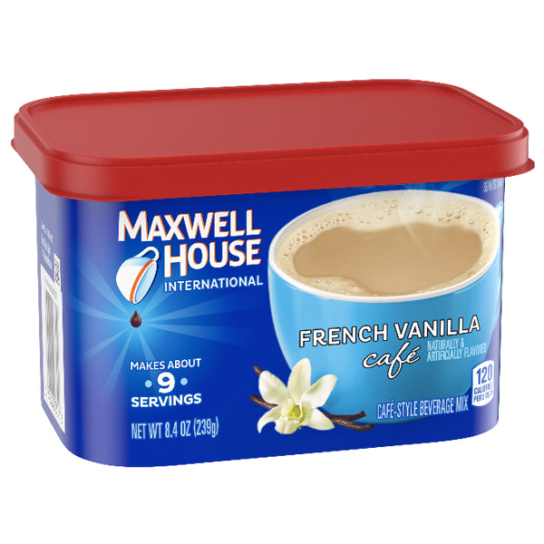 Maxwell House French Vanilla Cafe Mix Coffee, 8.4 oz - Water Butlers