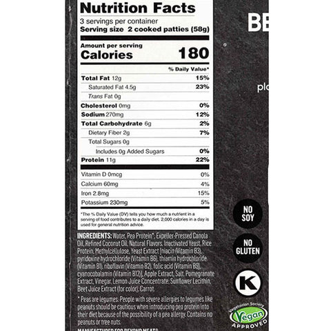 Beyond Meat Breakfast Sausage, Original, 6 Count