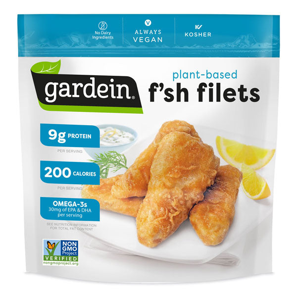 Gardein Golden Plant-Based Fishless Filets, Vegan, 10.1 oz.