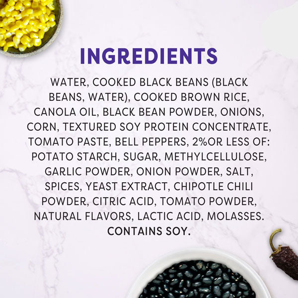 Gardein Plant-Based, Vegan Chipotle Black Bean Burger, 12 Oz, 4 Count