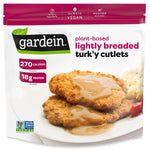 Gardein Plant-Based Vegan Lightly Breaded Turk'y Cutlets, 12.3oz, 4 Count