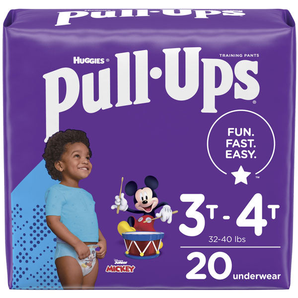 Huggies Pull-Ups 3T-4T (32-40 lbs) Disney Junior Mickey Training Pants 22  ea