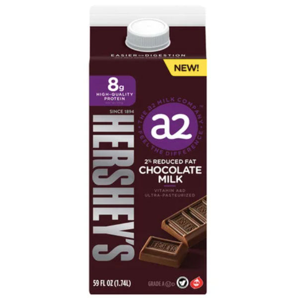 Hershey's a2 Milk® 2% Reduced Fat Chocolate Milk, 59 oz