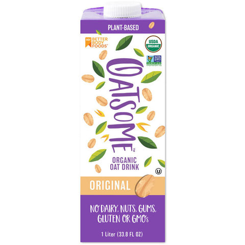 Oatsome Organic Oat Milk, 1 Liter