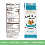 Califia Farms Unsweetened Vanilla Almond Milk, 32 oz