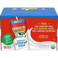 Horizon Organic 1% Low Fat UHT Milk, 8 Oz., 12 Count