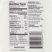 Horizon Organic Whole High Vitamin D Milk, 1 Gallon
