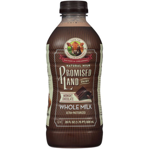 Promised Land Midnight Chocolate Whole Milk, 28 fl oz