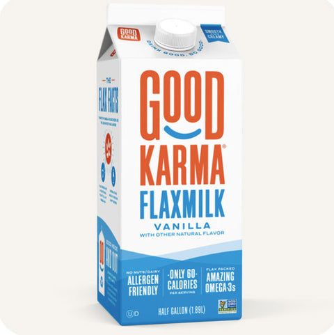 Good Karma Vanilla Flax Milk, Half Gallon
