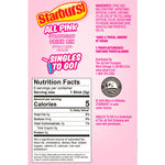 Starburst Sugar-Free On-The-Go All Pink Strawberry Drink Mix, 6 Count