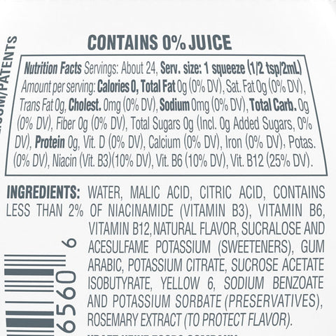 MiO Vitamins Orange Vanilla Water Flavoring with Caffeine & B Vitamins, 1.62 fl oz