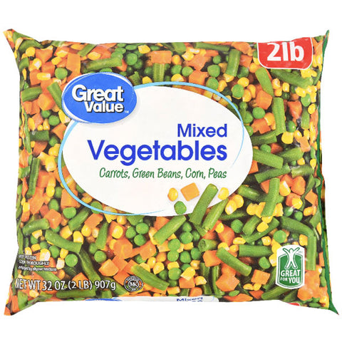 Great Value Mixed Vegetables, 32 oz - Water Butlers