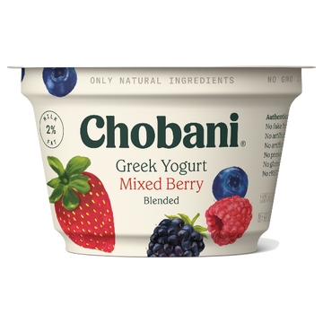 Chobani Greek Yogurt, Mixed Berry, 5.3oz