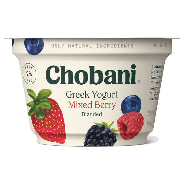 Chobani Greek Yogurt, Mixed Berry, 5.3oz - Water Butlers
