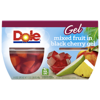 Dole Fruit Bowls, Mixed Fruit in Black Cherry Gel, 4 Cups - Water Butlers