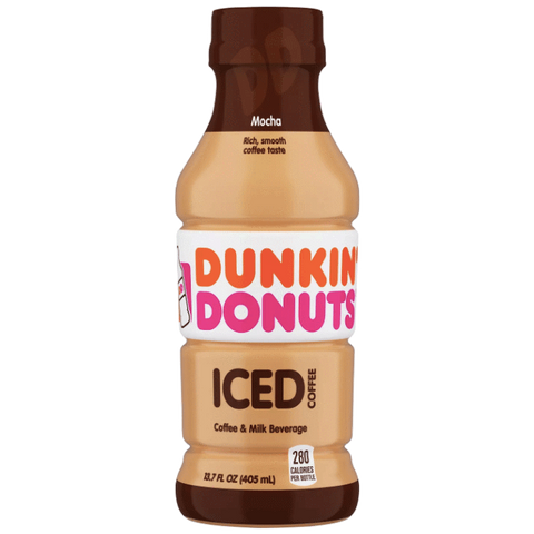 Dunkin' Donuts Iced Coffee, Mocha 13.7 fl - Water Butlers