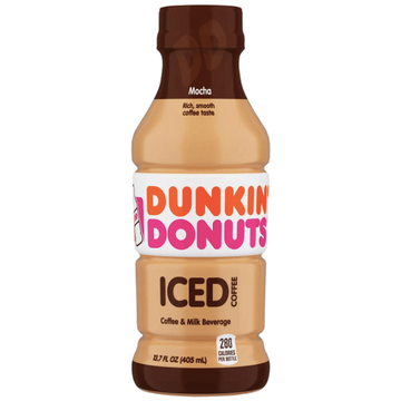Dunkin' Donuts Iced Coffee, Mocha 13.7 fl