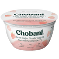 Chobani Greek Yogurt, Less Sugar Monterey Strawberry, 5.3oz