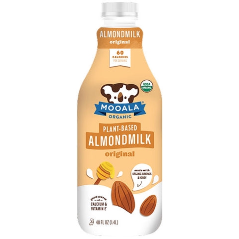 Mooala Organic Plant Based Almond Milk, Original, 48 oz.